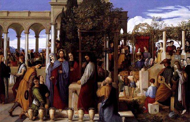 Julius Schnorr von Carolsfeld The Wedding Feast at Cana oil painting picture